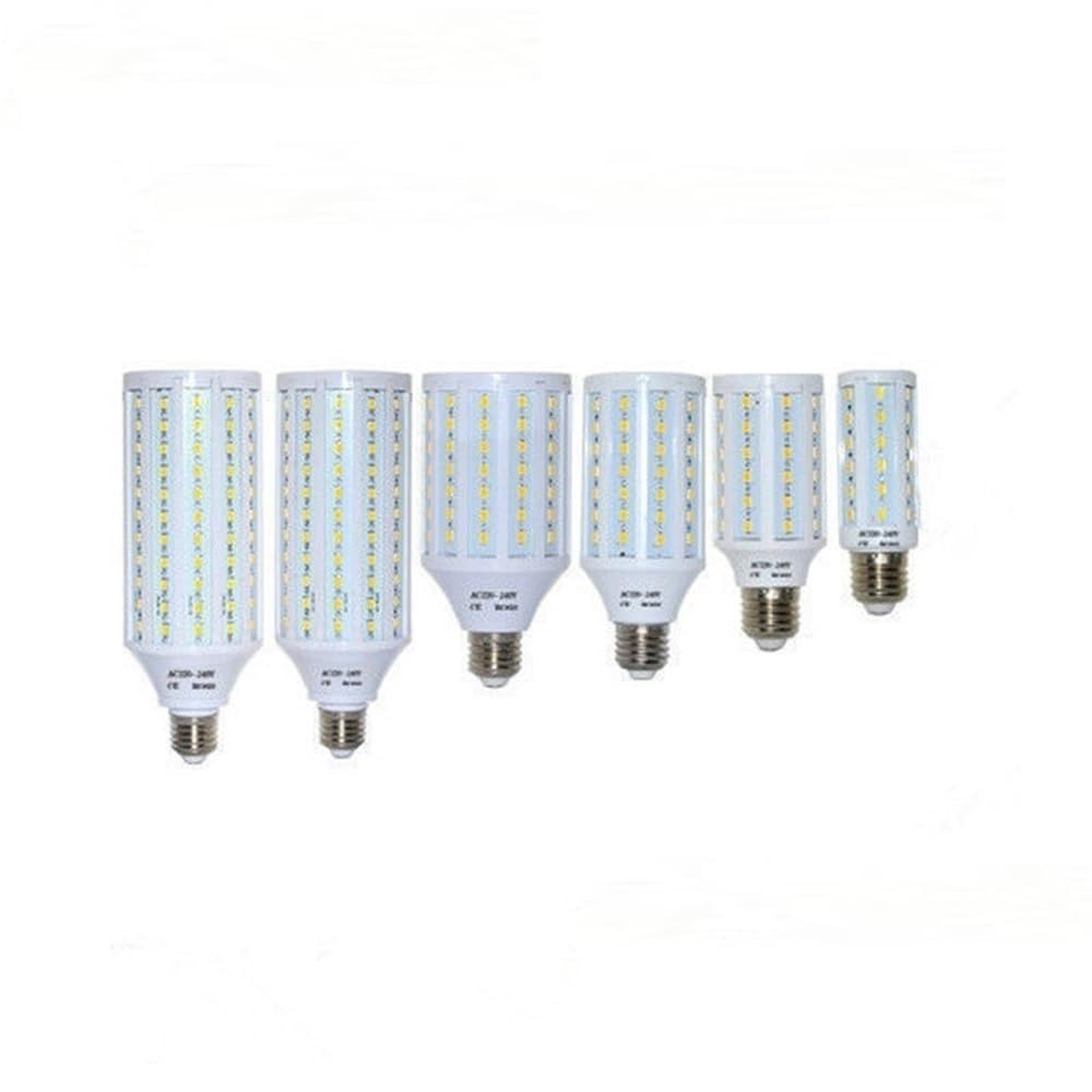 Light, Lot de 20 ampoules LED en forme de maïs AC85-265 V E27 5730 10 W/15 W/20 W/30 W/40 W Blanc froid/blanc chaud(Warm White,15W)