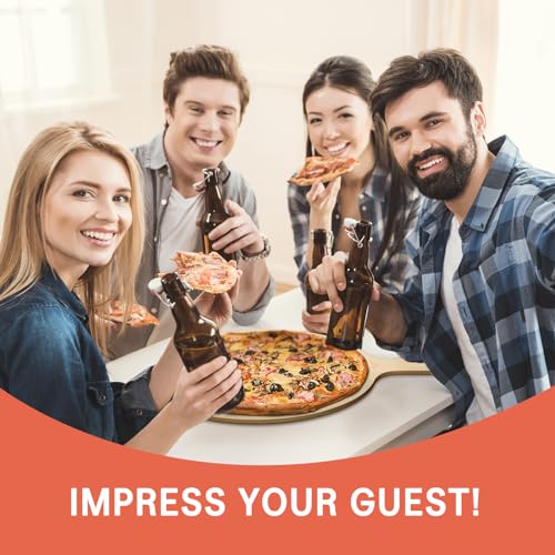 G.A Homefavor USEFS-TL029 2 Pack Wood Pizza Peel: 12-Inch Large Wooden Pizza Paddle Set For Pizza Stone, Oven, Pan Or Grill, Indoor & Outdoor Pizza Spatula For Baking Bread, Cake thumb #6