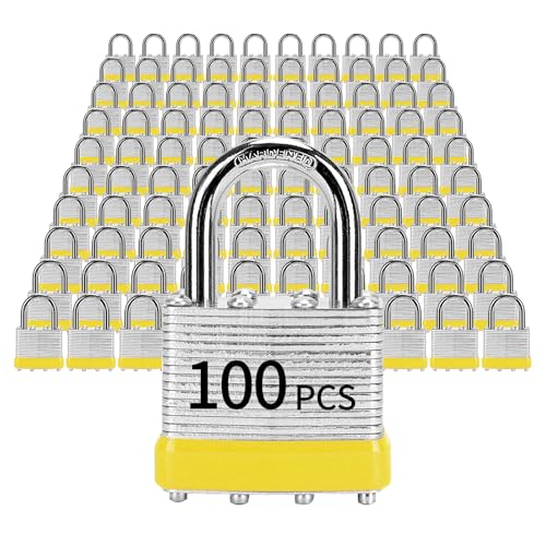 LQYN 100 Pcs Laminated Keyed Padlocks Image