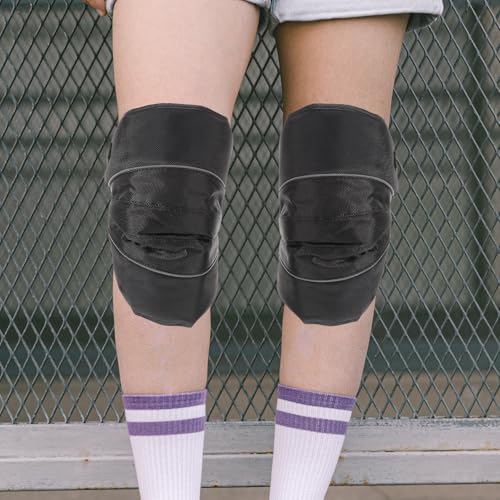 Protectores de rodilla para motocicleta cómodos ajustables 2 piezas 4
