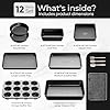 12-Piece Nonstick Bakeware Set, Stackable Non Toxic Baking Pans Set with Rack & Kitchen Utensils, Cookie Sheets Set, Cake Pan, Muffin Pan, Loaf Pan, Roasting Pan, Black #2