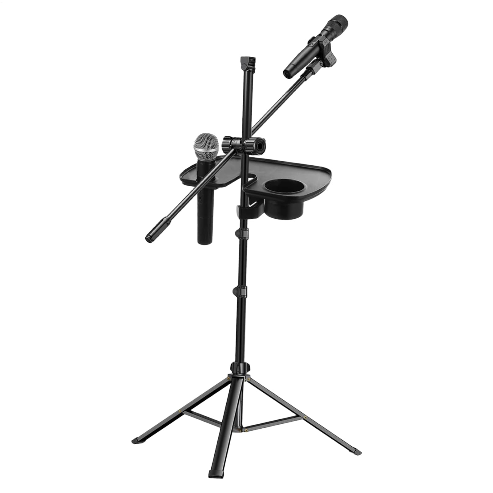 Support de microphone avec support de fixation pour feuille audio et plateau de studio réglable - 8