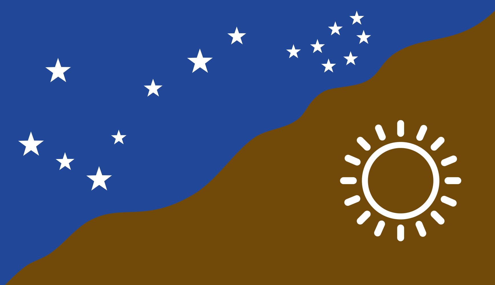 Drapeau Adnyamathanha grand format pavillon peuple autochtone Indigenous Australia