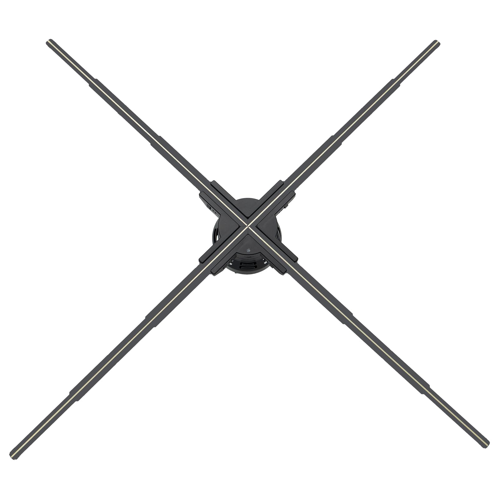 Large 3D Hologram Fan 39.3 Inch,3D Holographic Projector with WiFi and Bluetooth,1184 Highlight LEDs and 2600 cd/m² Brightness,3D Holographic Fan for Store Display,Events,Exhibition