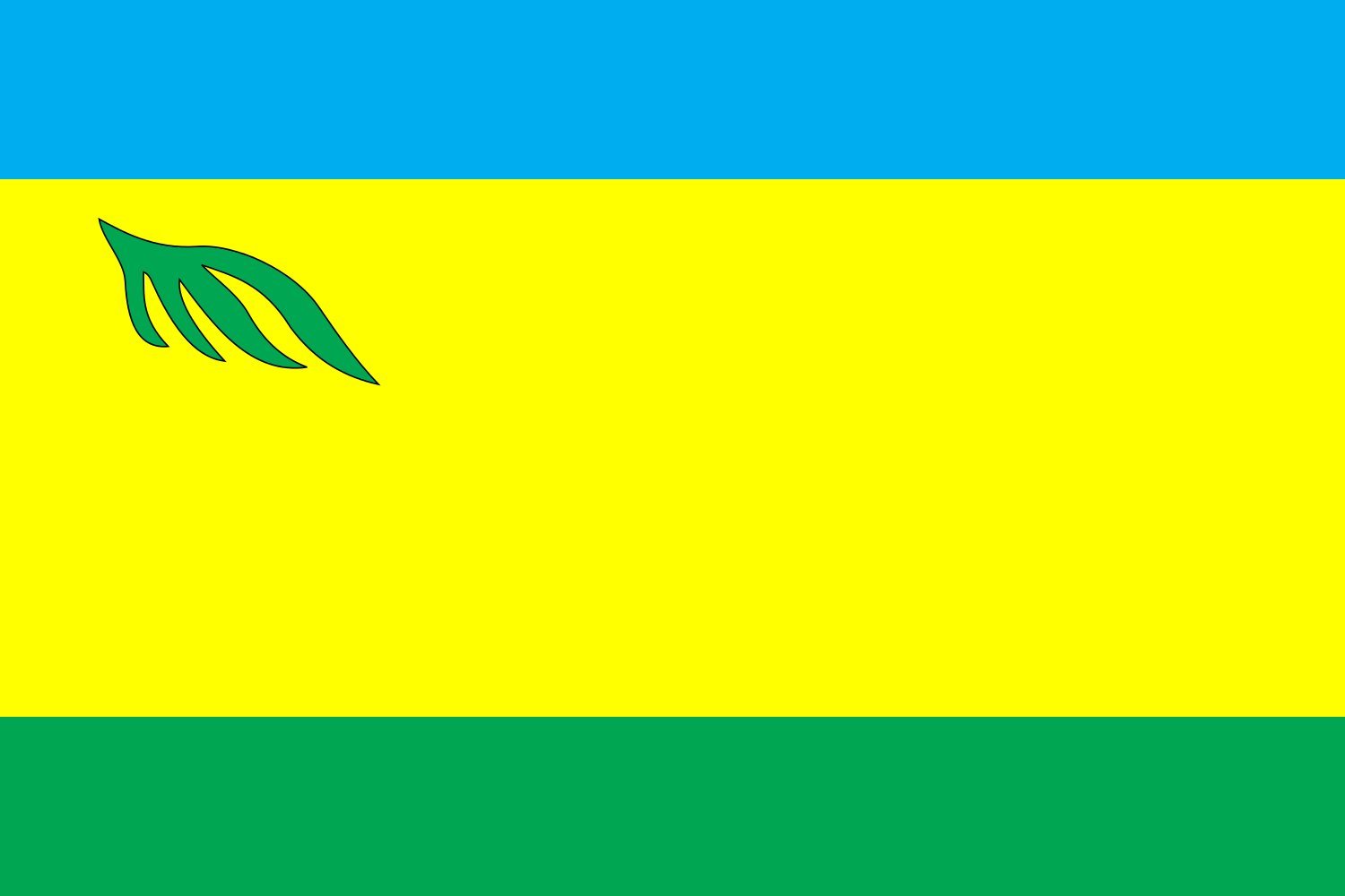 Drapeau Rokytne Raion Rivne de qualité supérieure avec œillets renforcés