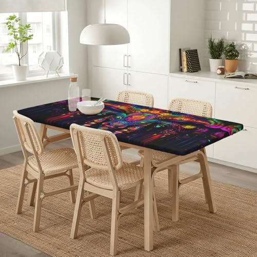 Nappe rhinocéros mystérieuse pour table 1,5m imperméable élastique - 8