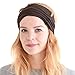 CHARM Mens Womens Elastic Bandana Headband Japanese Long Hair Dreads Head Wrap Brown