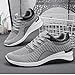 Toumov Womens Running Shoes Lightweight Tennis Walking Shoes Mesh Breathable Gym Work Fashion Sneakers No Slip Sneakers Cushioning Comfort Gym Workout Athic Shoe Orthopedic Trainers Grey