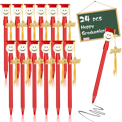Stylos souvenir de remise de diplôme 2025 rouge pour cadeau d'étudiant