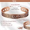 Cigmag 9X Mens Copper Bracelet Ultra Strength Magnet 99% Solid Pure Copper Magnetic Bracelets for men Adjustable Cuff Bangles with Present Box (Classic Viking) #2