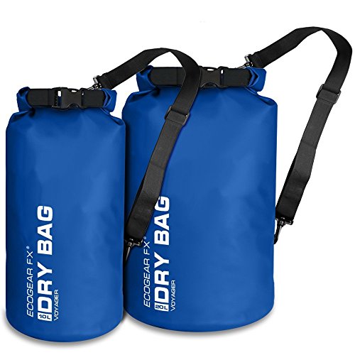 image for EcoGear FX Waterproof Dry Bag - Voyager Series Durable Roll Top Compre