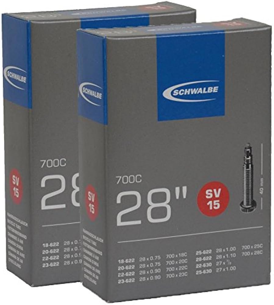 SCHWALBE 700C 28\" 40ｍｍインナーチューブ SV 15 24個 SCHWALBE* 700c tube (SV) - BLUE LUG ONLINE STORE