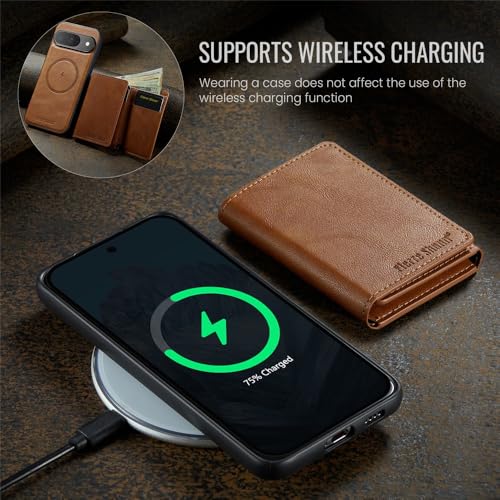 Étui Google Pixel 8 zippé en cuir noir avec protection intégrale antichoc - 3