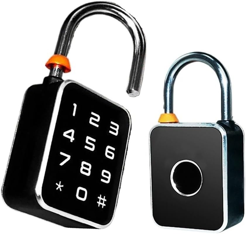 Tuya Smart Padlock Fingerprint Password 3 in 1 Electric Biometric Lock Waterproof Keyless Mini Smart Locks Anti-Theft Padlocks(Only Fingerprint)