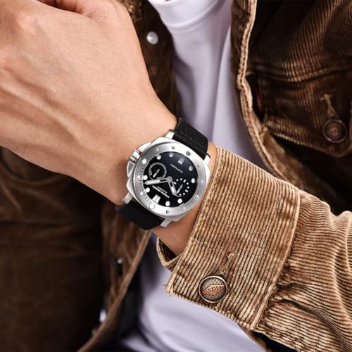 Image of Pagani Design Luxury Automatic Mechanical Watch for Man 41mm Diver's Sport Watch with Sapphire Glass, 200m Waterproof, Nylon Strap & Power Reserve