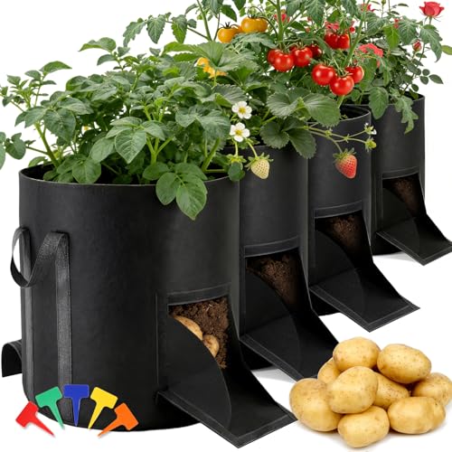 joyhalo 15 Gallon Potato Grow Bags, 4 Pack Planter...