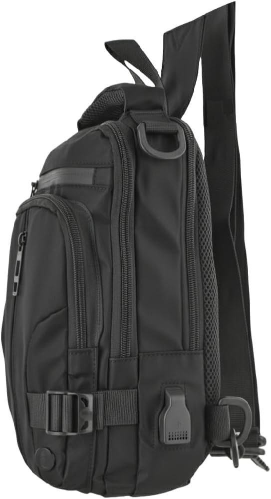 Crossbody Sling Bag - Shoulder Chest Bag with USB Charging Port - Image 6