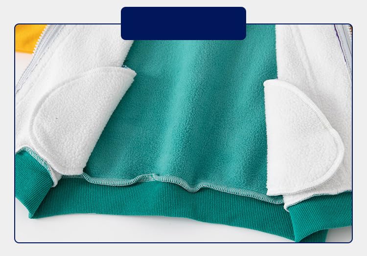 Baby Kids Baseball Fleece Zipper Jacket Varsity Letter Fall Plush Loose Casual Coat Toddler Boys Girls Outerwear (Gray,90/18-24 M,Unisex,Big Kid,US,Age,18 Months,24 Months)