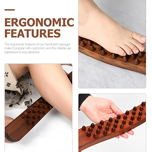 Scraping Massager Guasha Wood Stick Tools Therapys Massage Roller Wooden Scraping Stick Handheld Guasha Roller Muscle Relaxation Stick Point Treatments Gua Sha Tools #TOP4