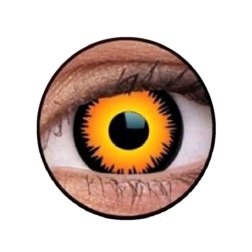 ColourVUE Orange Werewolf Crazy Lens for Daily, Eye Contact Lens, CVBD4AI0000