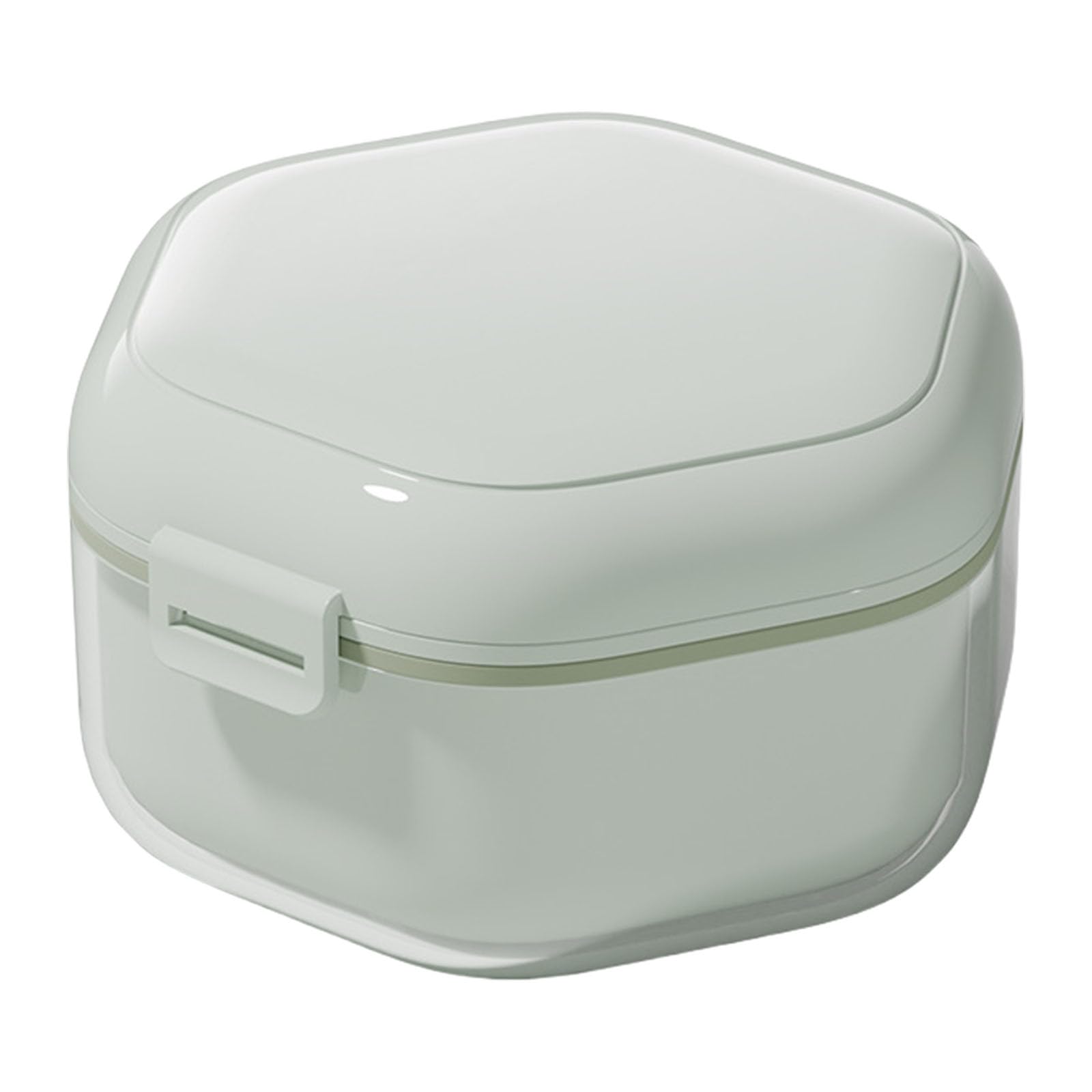 Woedpez Portable Teeth Aligner Case for Mouth Guards Denture Holder Retainer Storage Soaking Box for Household Use Waterproof Retainer Box