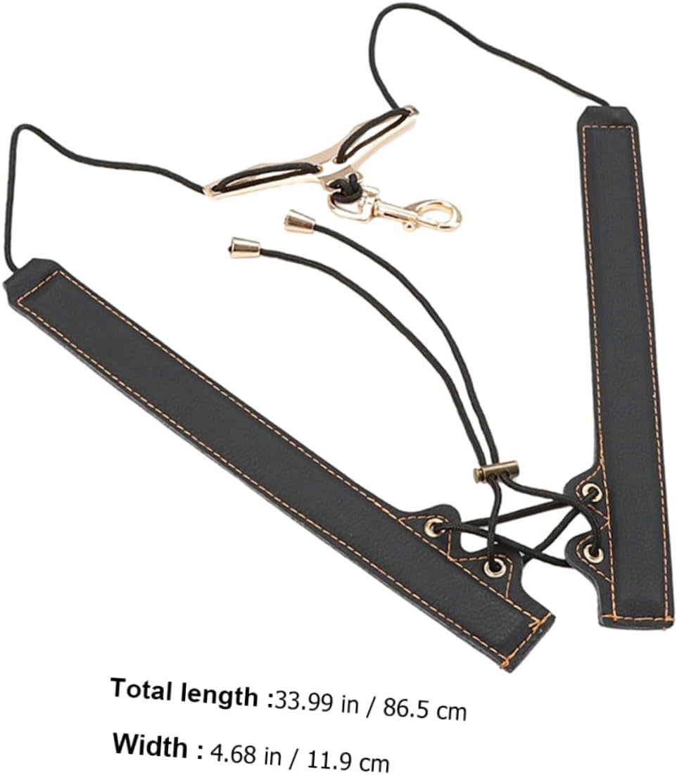 Toyvian Saxophone Adjustable Shoulder Harness Strap Gold Threaded Practical Alto Saxophone Belt for Sax Players Instrument Accessories