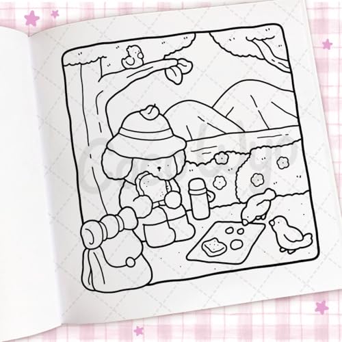Image of Cozy Days: Coloring Books for Adults by Coco Wyo | Cute Cozy Coloring Pages, Simple Everyday Scenes, Stress Relief & Relaxation: A cute and comfy colouring book