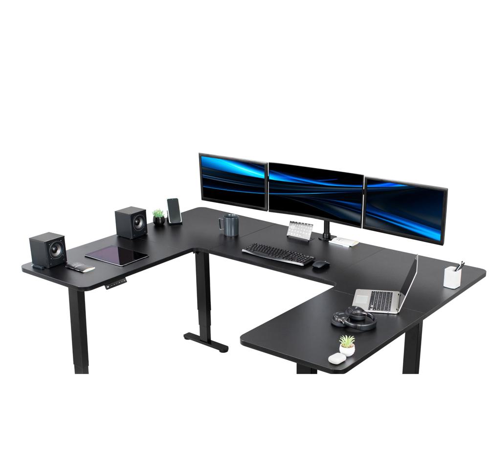 Amazon.com: VIVO Large U-Shaped 83 x 60 in Electric Standing Desk