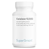 Supersmart - Catalase 500mg per Day (12500 CatU) - Natural Enzyme - Anti Gray Hair Supplement | Non-GMO & Gluten Free - 60 Delayed Release Capsules