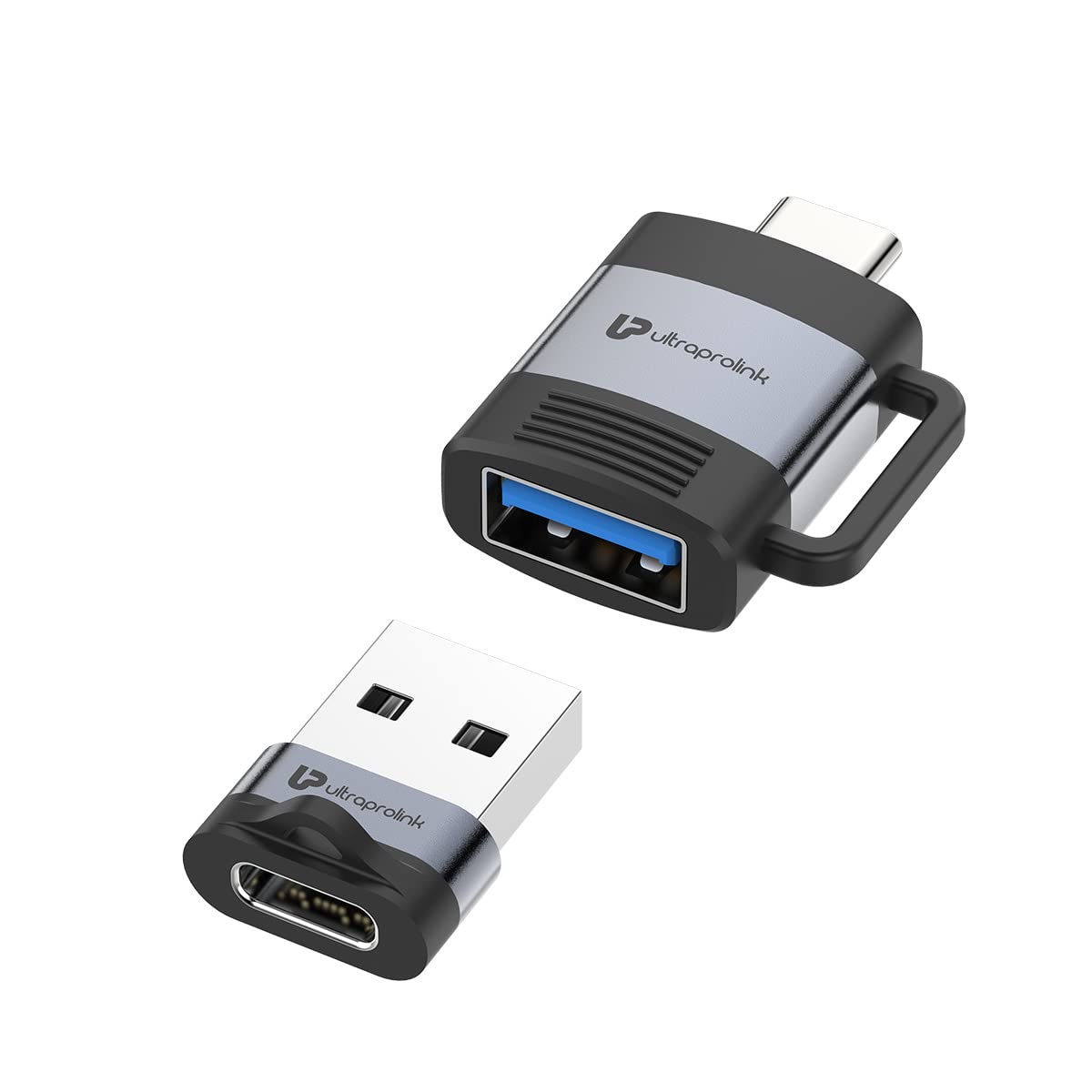 UltraProlink OTG Type C to USB A Male-Female Adapter [2 Pack] Set of 2 Convertors for Data Transfer | C Adapto Duo Charging for MacBook, iPad Pro, Surface Pro, Galaxy S21,S20, Note 10 |UL1076 | Black (B09Z2YZFJ5) Amazon Price History, Amazon Price Tracker