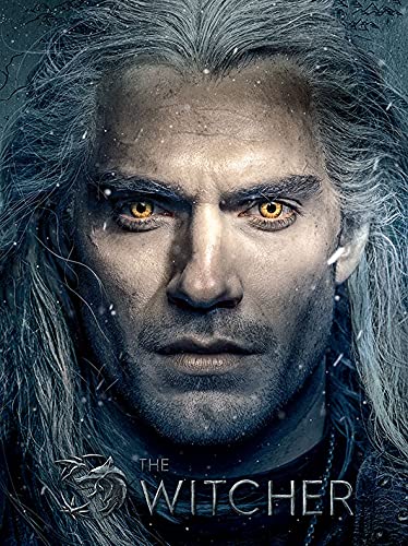 Pyramid International The Witcher Canvas Print Wall Art Stare Design 40 X 50Cm