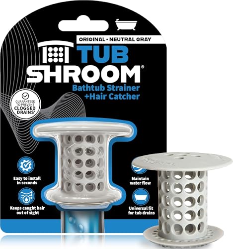 TubShroom Tub Drain Protector Hair Catcher Strainer Snare...