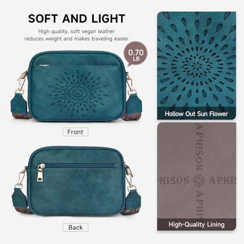 Image of APHISON Crossbody Bags for Women Trendy,Vegan Leather Small Crossbody Purses Shoulder Handbags with Adjustable Strap