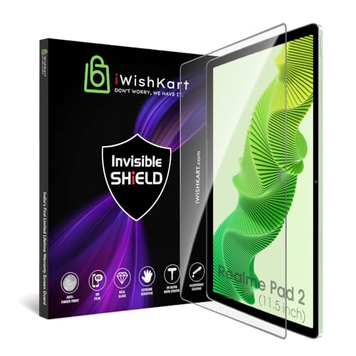 Image of compatible with Realme Pad 2 11.5Inch Tab Tempered Glass Screen Protector Guard Full Screen Coverage Edge to Edge with Easy Installation kit | Anti-Scratch & Smudge Proof | Premium 11.5 inch (Pad2)