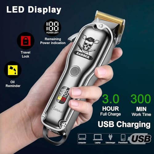 Hatteker Profi Haarschneidemaschine Haarschneider Haartrimmer Herren Bartschneider Barttrimmer...