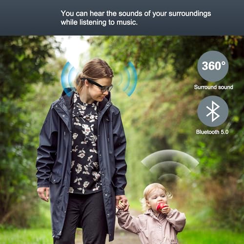 Lunettes de sécurité Bluetooth ultra légères à haut-parleur intégré