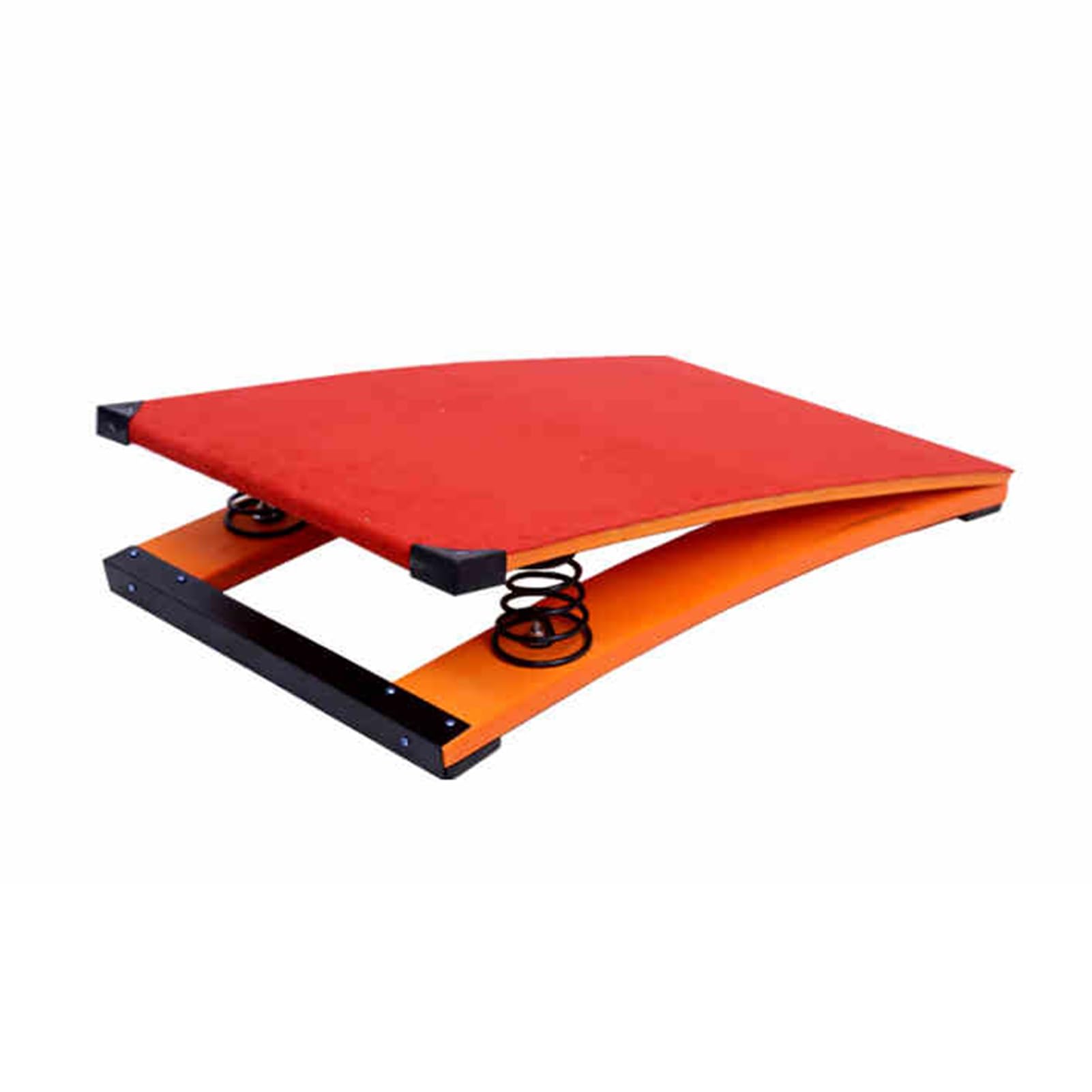MRKU Trampolino da Ginnastica, Portatile, Curvo, con Pedale a Molla, per salti mortali, per Palestra Scolastica e Domestica, con Portata di 50 kg.