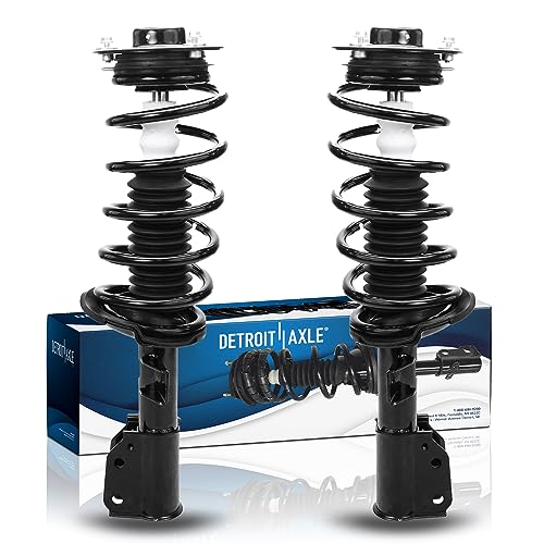 Image of Detroit Axle - 2 Front Struts for Chevy Equinox GMC Terrain Saturn Vue Pontiac Torrent Suzuki XL-7 Captiva Sport Complete Struts with Coil Spring Assembly Replacement Ready Strut Shock