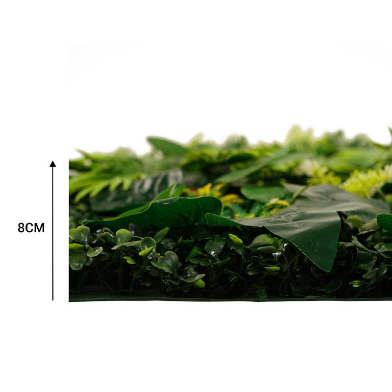 Image of Wall Grass (6 Pcs), Artificial Grass for Wall Decoration, Vertical Garden Artificial Mat, Artificial Grass Tiles for Balcony and Garden (Forest, 60cm x 40cm x 8cm, Plastic, Pack of 6)
