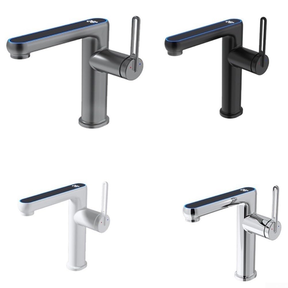 Miscelatore monoforo per lavabo 32-38 mm (grigio)
