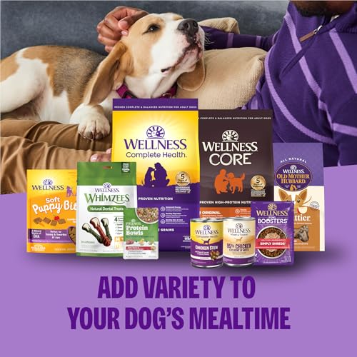 Wellness Complete Health+ Adult Dry Dog Food with Freeze Dried Wellbites, Wholesome Grain Kibble+, Natural, Chicken and Oatmeal Recipe, 4 lb Bag - image 8
