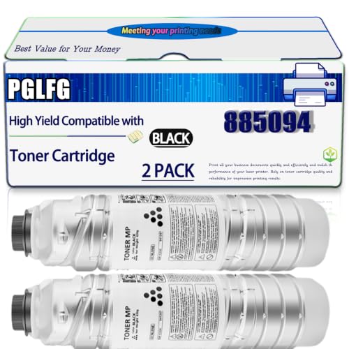 Image of KYTGV Compatible for Ricoh 885094 TYPE 1230D Toner Cartridge Work for Aficio 2018d 2020 2020d MP1500 MP1600 MP1600L Printers, High Yield 6000 Pages, with Chip (2-Pack Black)
