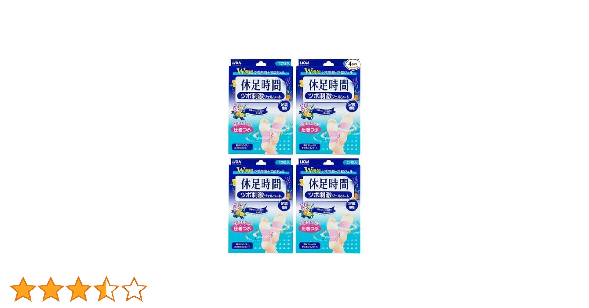 かえで4個目❣️休足時間 ツボ刺激ジェルシート 12枚入×40 Amazon.co.jp: 4個セット 休足時間 ツボ刺激ジェルシート 12枚