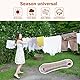Farnirvana 30m Wäscheleine, Wäscheleine Extra Stark mit Stahlkern, Outdoor Wäscheleine, 130kg Tragfähigkeit, Reißfestes Wäscheleine für Draußen, Garten, Camping