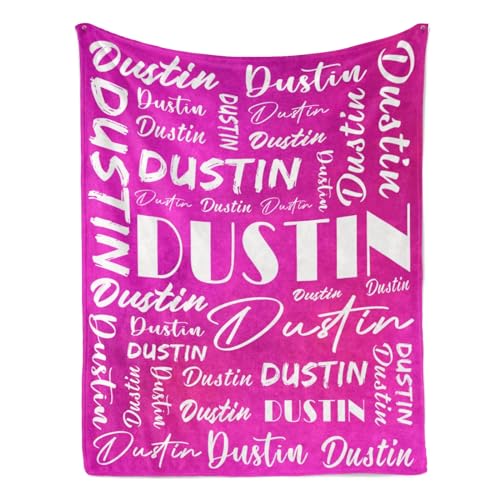 Name Blanket Personalized Name Blanket Customized Blanket with Name Text for Adult Kid Birthday Christmas Mothers Fathers Valentines Day Gift