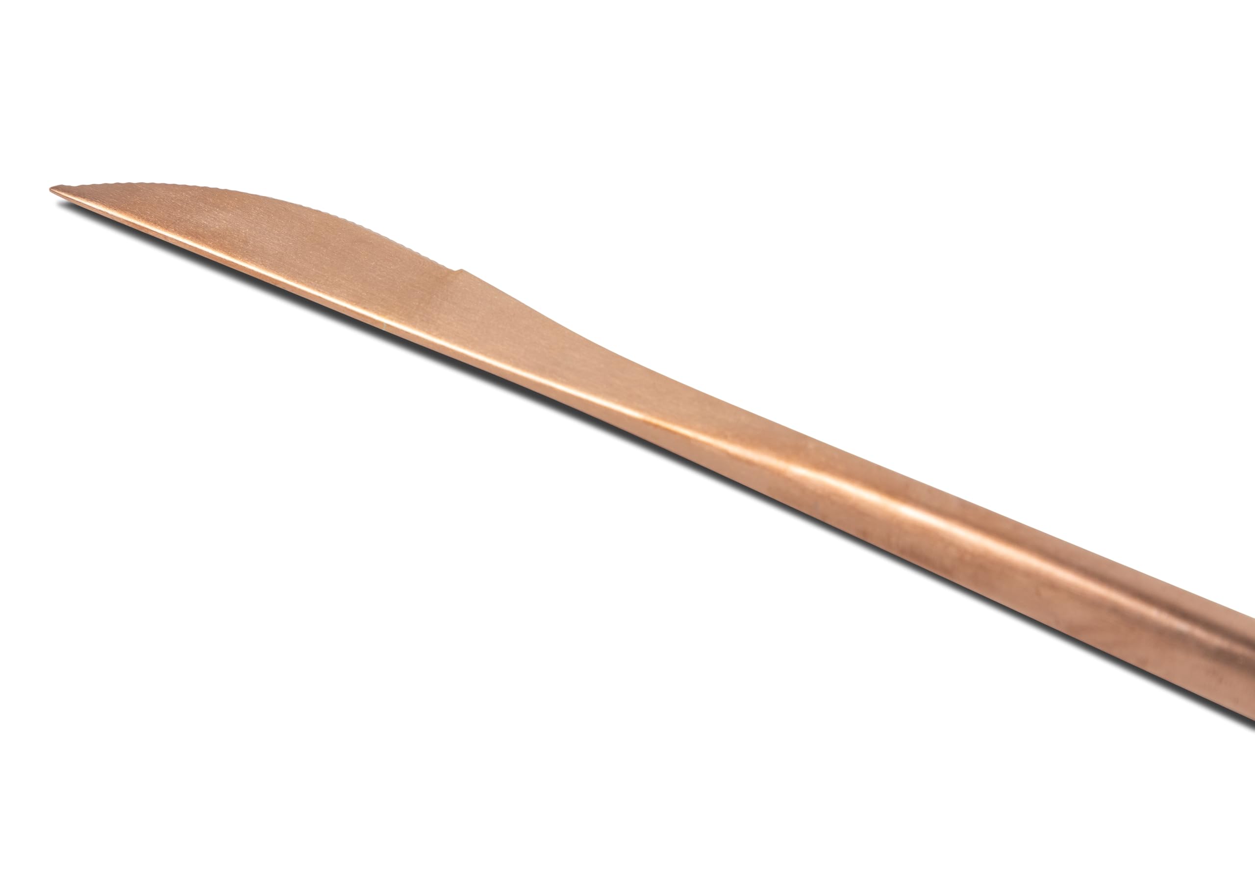 VIDI Ferro Set de Couverts Or Rose | Service de Table 6 Personnes | Couverts de luxe 24 pièces | Cuillères, Fourchettes, Couteaux, Cuillères à café | Acier inoxydable | Passe au Lave-vaisselle