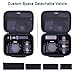 Camera Case Compatible with Canon EOS Rebel T7/R50/R6 Mark II/R100/R50 V/T6/R8/R10/R5 Mark II/RP/R7/5D Mark IV/SL3/R5/T100 DSLR SLR Camera, Len and Tripod with 4 Dividers and Shoulder Strap, Black