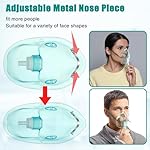 Geiserailie 2PCS XL Oxygen Mask with 6.6 Ft Tubing and Adjustable Elastic Strap, Adult Oxygen Mask with Tubing, Breathing Masks for Face Adult - Image 5