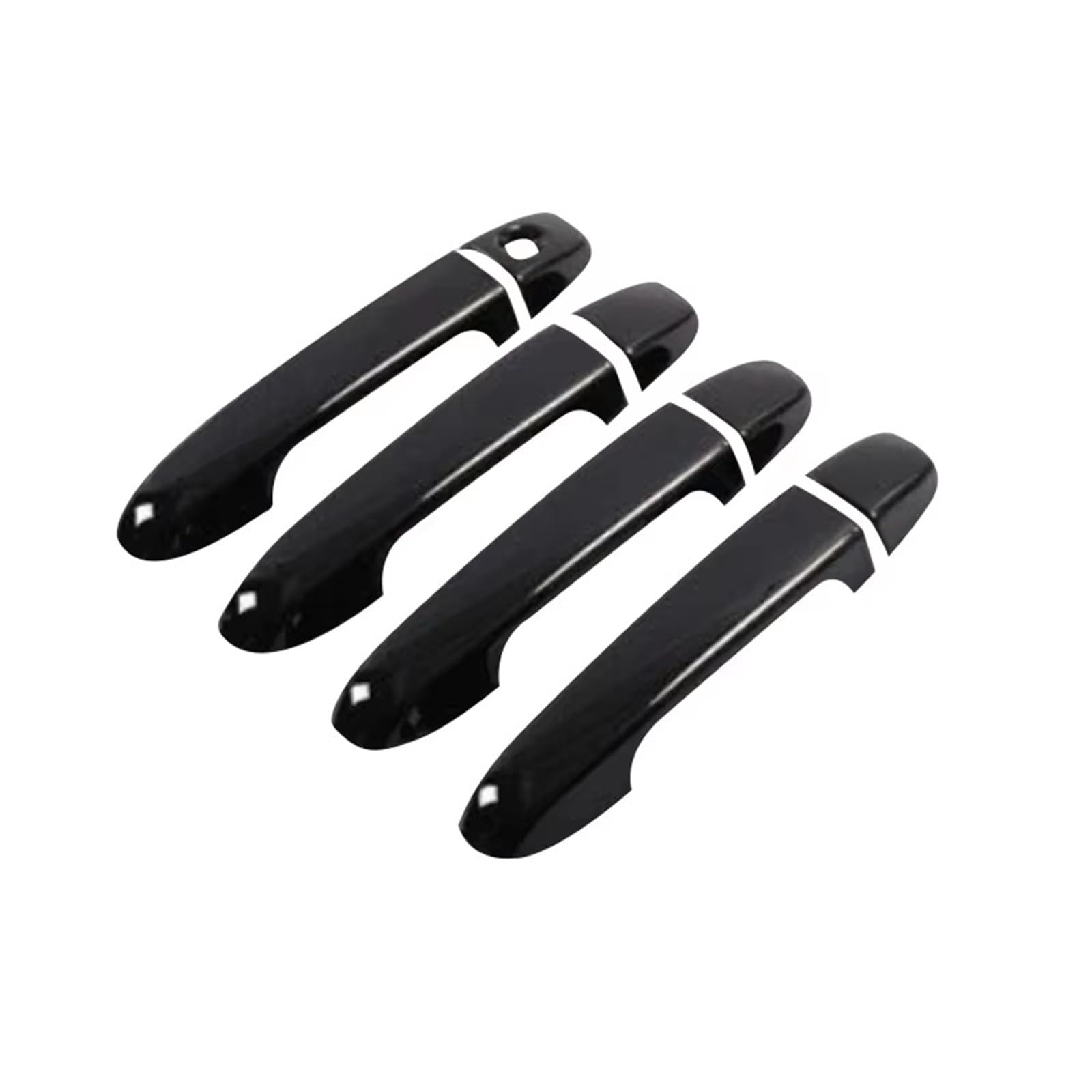 CAQRBCX Outer Door Handle Trim Car Door Handle Covers Trim Sticker Compatible with Vitz for MK3 for Yaris for XP130 2012-2019 Outer Cover Ring Plus Pair Set