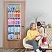 Univivi Over Door Hanging Yarn Storage Organizer, 5 Tiers Hanging Yarn Knitting Organizer with 10 Mesh Side Pockets for Crochet Accessories, Knitting Needles and Yarn Balls